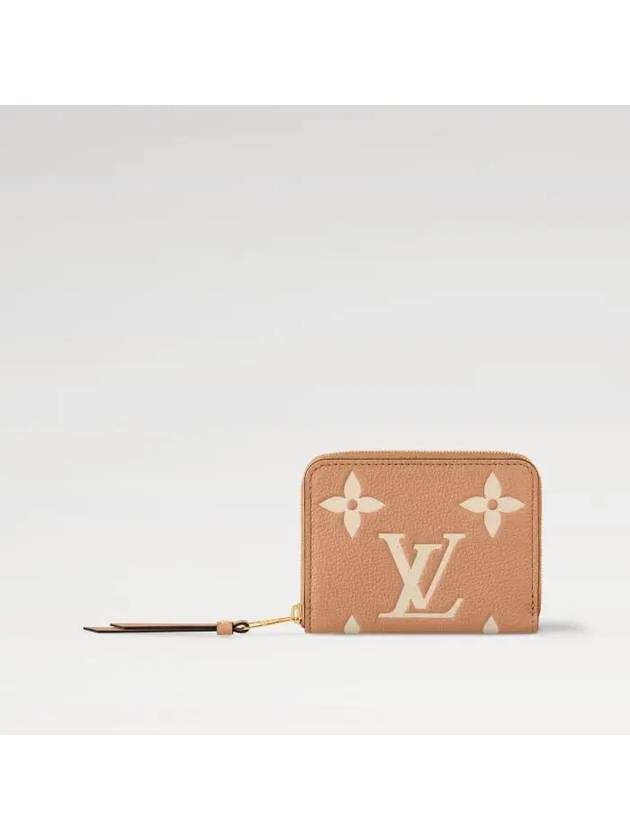 Zippy Monogram Empreinte Coin Purse Beige - LOUIS VUITTON - BALAAN 5