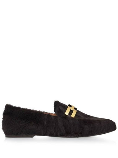 Aquazzura Furry Brandi Mocassin Shoes - AQUAZZURA - BALAAN 1