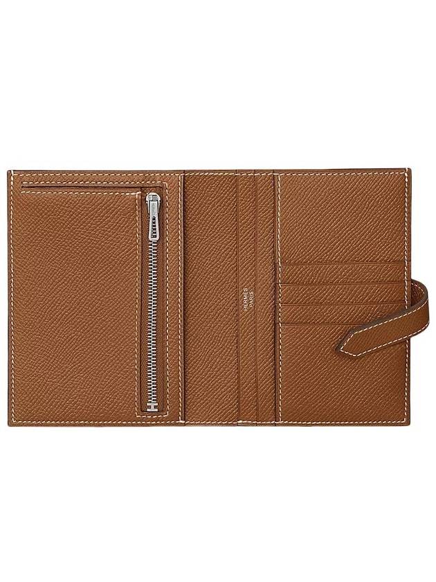 Bearn Compact Half Wallet Brown - HERMES - BALAAN 3