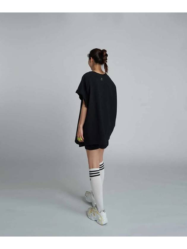 Vintage Layer Short Sleeve T-shirt Black - ATHPLATFORM - BALAAN 3