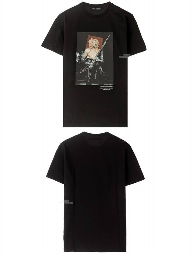 The Rockstar Slim Fit Short Sleeve T-Shirt Black - NEIL BARRETT - BALAAN 5