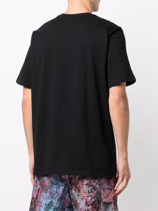 Brushed Logo Short Sleeve T-Shirt Black - MSGM - BALAAN 4