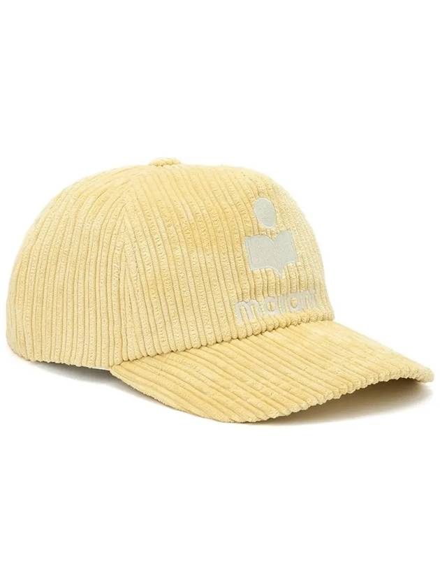 Logo Corduroy Ball Cap Yellow - ISABEL MARANT - BALAAN 2