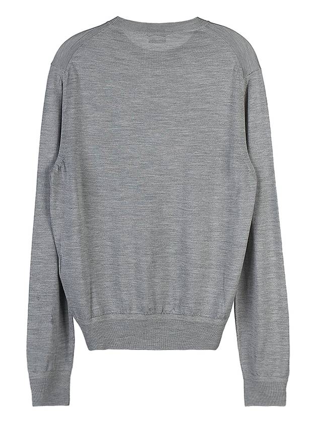 Men's Cashmere Silk Knit Top Grey - TOM FORD - BALAAN 3