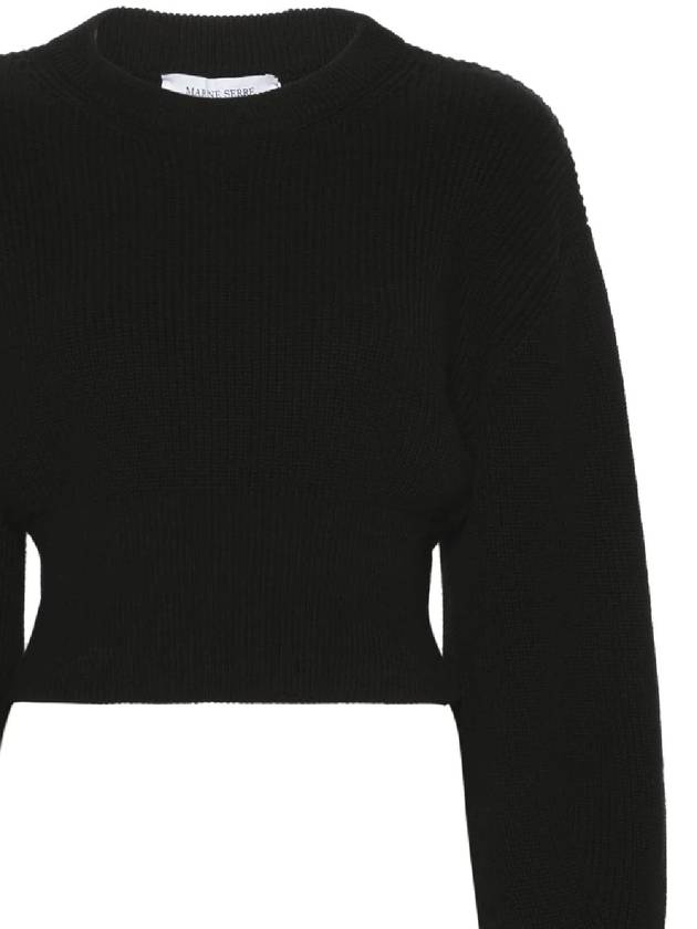 knitted crop pullover - MARINE SERRE - BALAAN 3