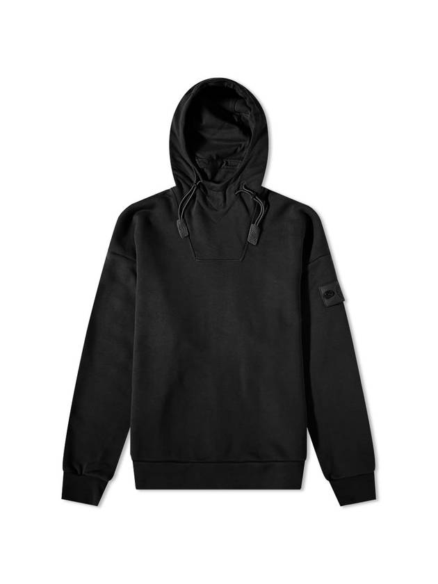 Ghost Piece Cotton Fleece Hoodie Black - STONE ISLAND - BALAAN 2