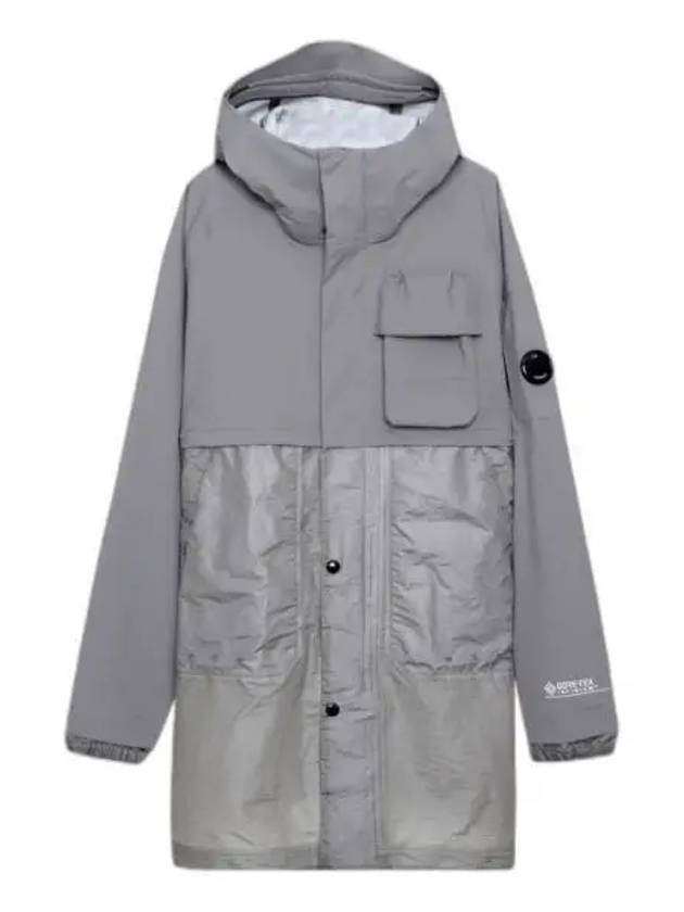 Goretex Infinium Lens Patch Parka Grey - CP COMPANY - BALAAN 1