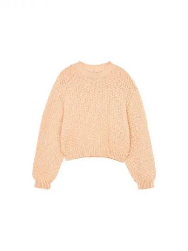 Women s Textured Easy Crop Knit Peach 270131 - EMPORIO ARMANI - BALAAN 1