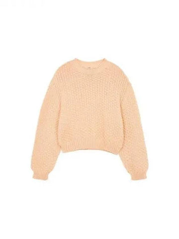 Women s Textured Easy Crop Knit Peach 270131 - EMPORIO ARMANI - BALAAN 1