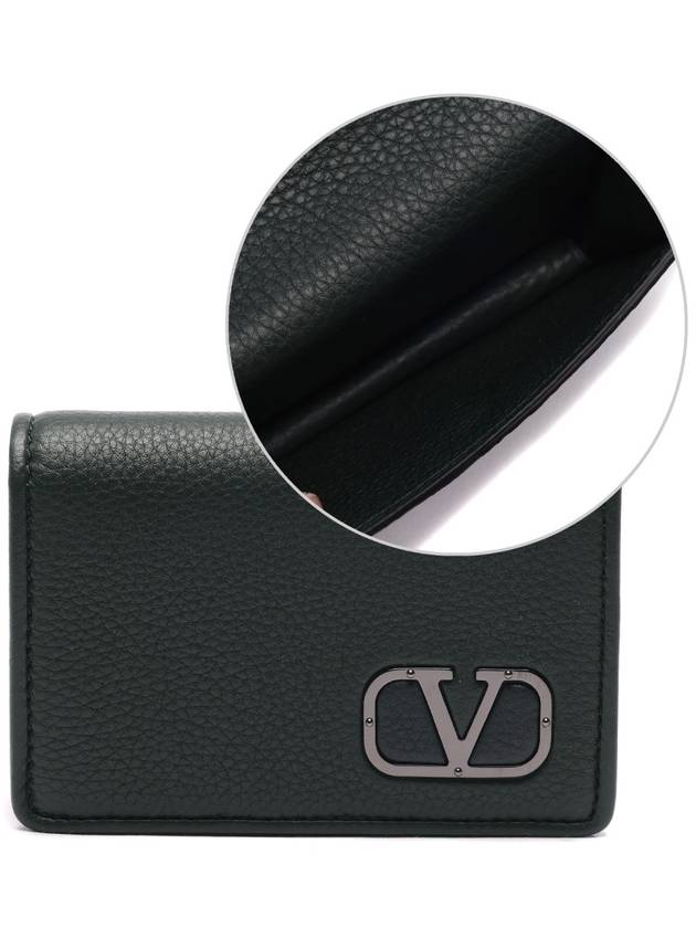 Men's V Logo Business Card Card Wallet - VALENTINO - BALAAN 1