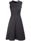 Sleeveless padded flare dress - MONCLER - BALAAN 1