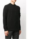 Stretch Alpaca Wool Lens Crew Neck Knit Top Black - CP COMPANY - BALAAN 5