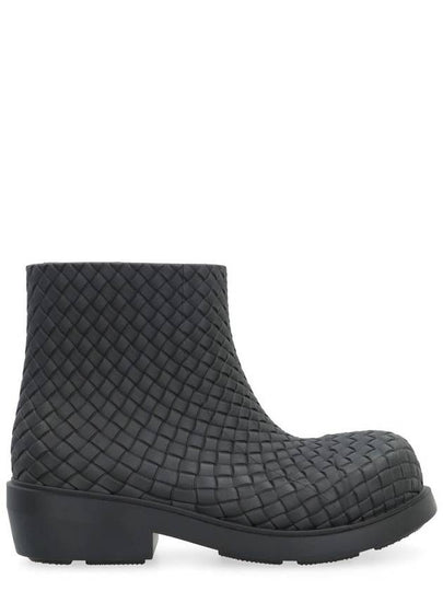 Fireman Rubber Rain Boots Black - BOTTEGA VENETA - BALAAN 2