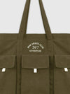 Booboom 247 Club Canvas Big Tote Bag Khaki - BOOVOOM - BALAAN 3