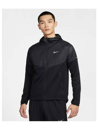 Logo Hooded Jacket Black - NIKE - BALAAN 2