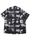 Print Open Collar Shirt Black - IMIRK - BALAAN 5