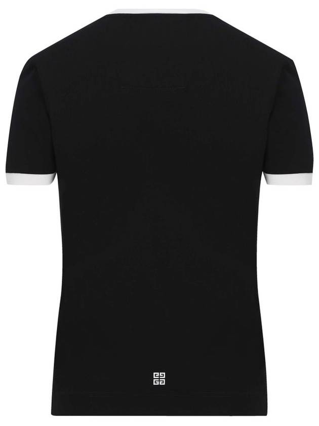 Archetype Slim Fit Cotton Short Sleeve T-Shirt Black - GIVENCHY - BALAAN 3