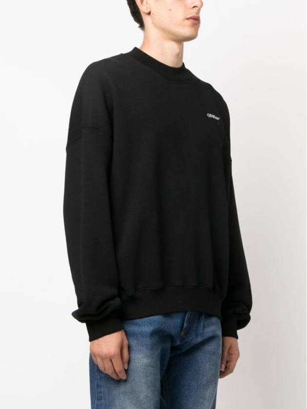 Scratch Arrow Over Knit Top Black - OFF WHITE - BALAAN 4