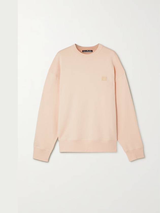 Face Patch Sweatshirt Powder Pink - ACNE STUDIOS - BALAAN 2