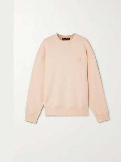 Face Patch Sweatshirt Powder Pink - ACNE STUDIOS - BALAAN 2