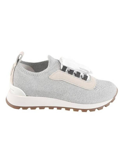 Women's Monilli Knit Low Top Sneakers Grey - BRUNELLO CUCINELLI - BALAAN 2