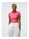 Golf Tour Tech Print Polo GWJT08086 S188 Women's Tour Tech Print Polo - J.LINDEBERG - BALAAN 7