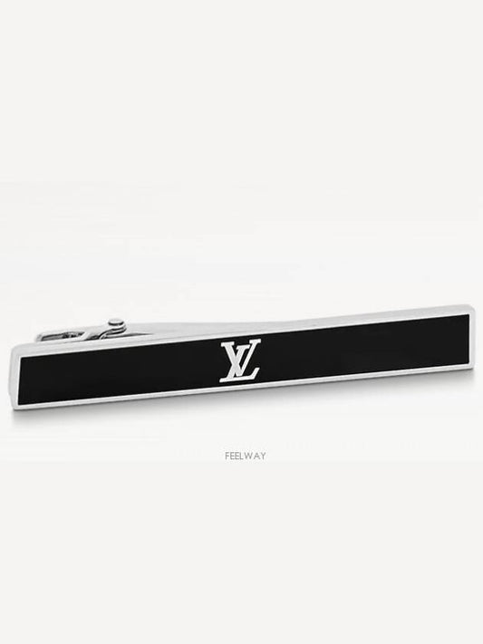 Men's LV Award Tie Pin Silver Black - LOUIS VUITTON - BALAAN 2