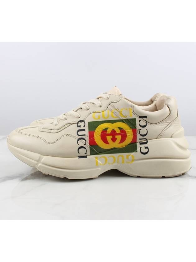 Square Logo Rhyton Sneakers 8 5 - GUCCI - BALAAN 7