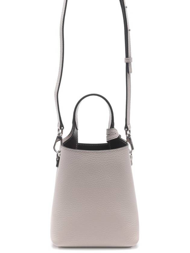 Micro Leather Mini Tote Bag Light Grey - TOD'S - BALAAN 5