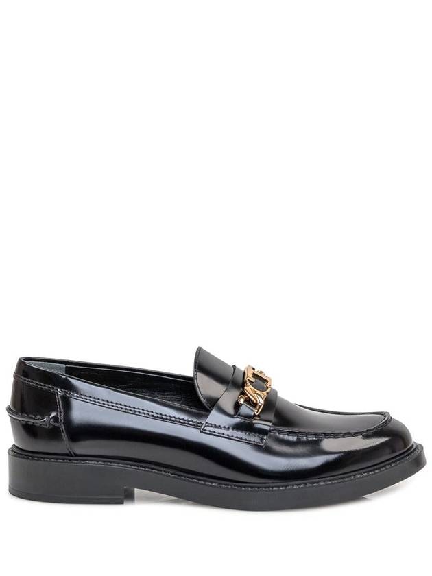 Horsebit Chain Leather Loafer Black - TOD'S - BALAAN 2