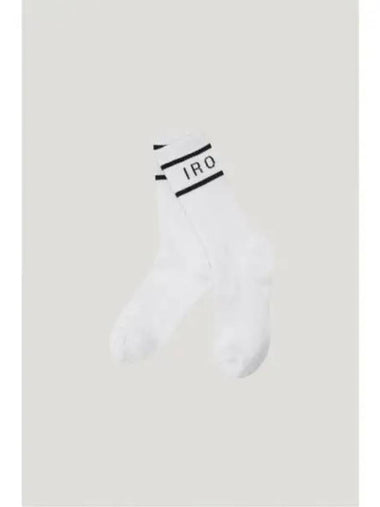 CLUB DE PARIS logo socks white - IRO - BALAAN 1