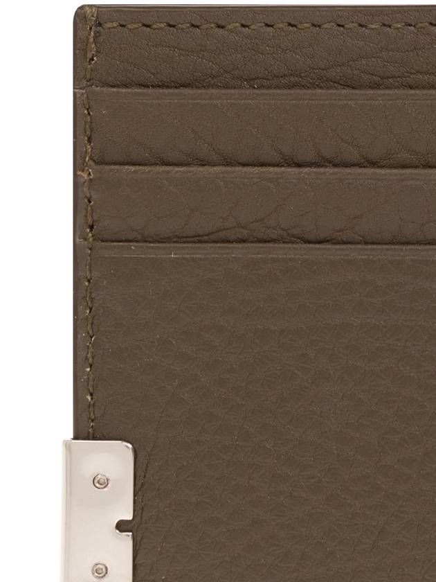 Tall B Leather Card Wallet Brown - BURBERRY - BALAAN 5