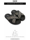 Aqua Oblique Jacquard Sandals Black - DIOR - BALAAN 3