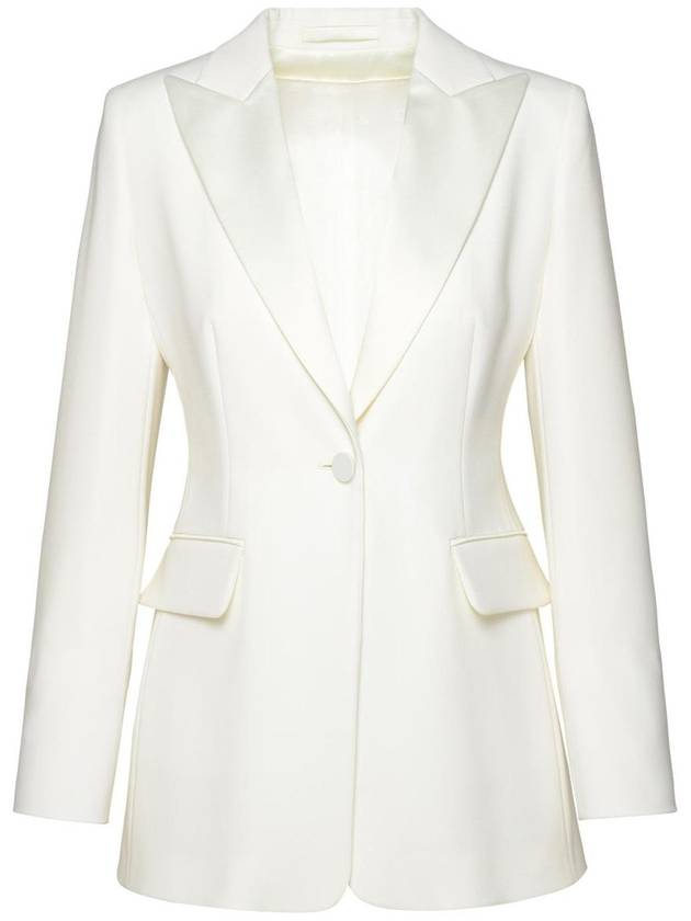 Max Mara 'Plinio' White Acetate Blend Jacket - MAX MARA - BALAAN 1