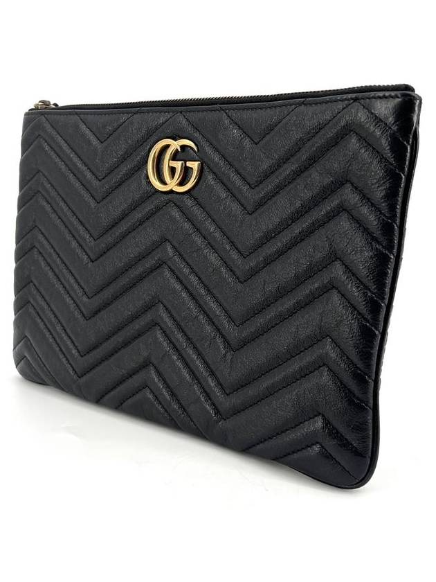 GG Marmont Matelasse Chevron Clutch 525541 - GUCCI - BALAAN 3