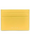 Logo Saffiano Card Wallet Yellow - MARNI - BALAAN 2