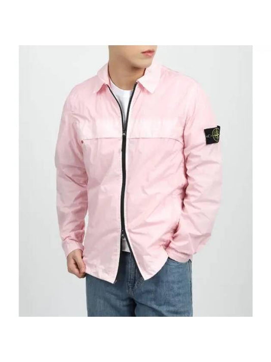 Garment Dyed Crinkle Reps R-NY Jacket Pink - STONE ISLAND - BALAAN 1