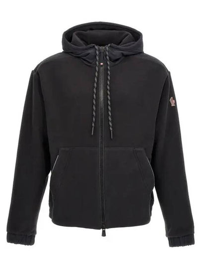 Grenoble Zip Up Hoodie Black - MONCLER - BALAAN 2