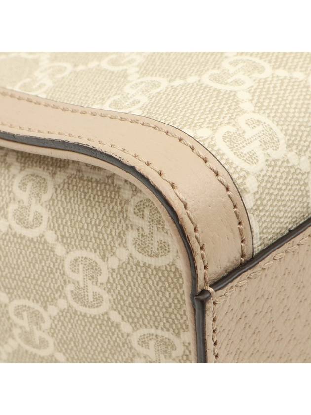 Beige White GG Supreme Canvas WEB Decoration Gold Ophidia Small Top Handle 2WAY 547551 - GUCCI - BALAAN 8