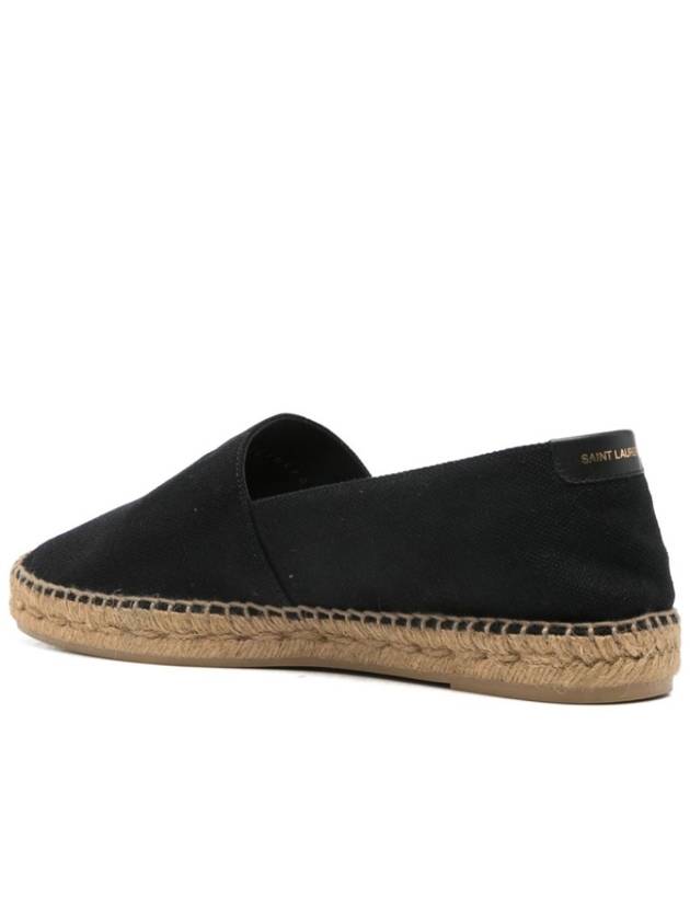 Logo Monogram Espadrilles Black - SAINT LAURENT - BALAAN 4