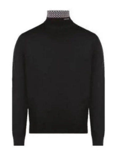 Worsted turtleneck knit black UMR534 11QV - PRADA - BALAAN 1