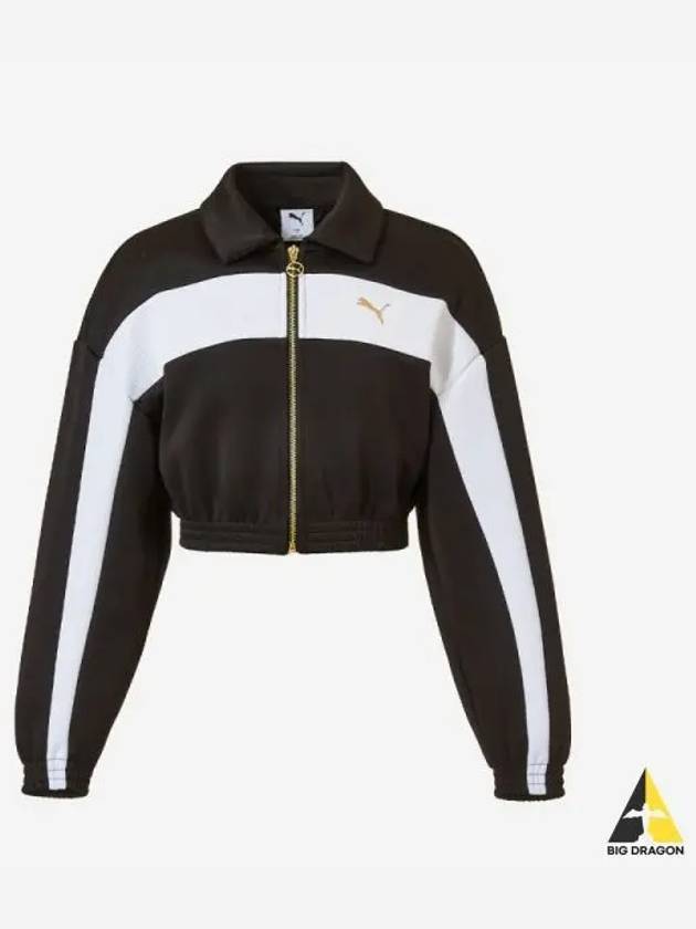 Relaxed Crop Track Jacket BLACK - PUMA - BALAAN 1