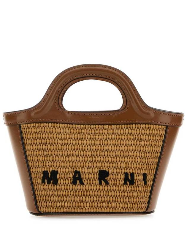 Rattan Micro Tropicalia Cross Bag Brown - MARNI - BALAAN 2