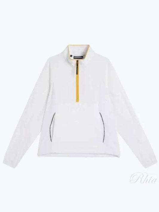 Cash Half Zip Track Long Sleeve T-Shirt White - J.LINDEBERG - BALAAN 2