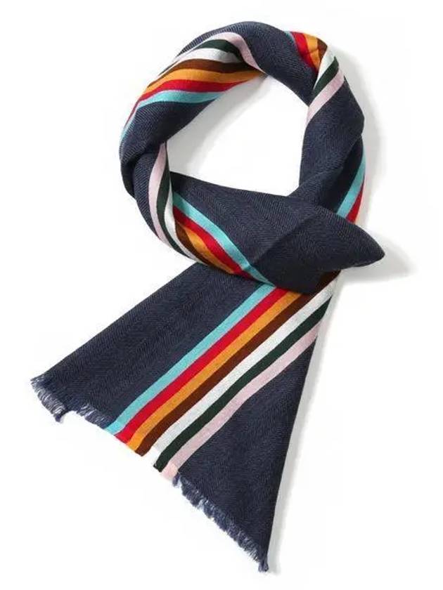 Logo Stripe Muffler Blue - PAUL SMITH - BALAAN 2