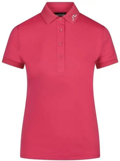 Tour Tech Short Sleeve Polo Shirt Azalea - J.LINDEBERG - BALAAN 2