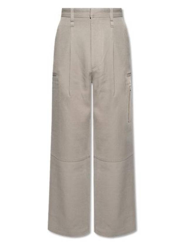 Virgin Wool Wide Pants Dove Grey - AMI - BALAAN 2