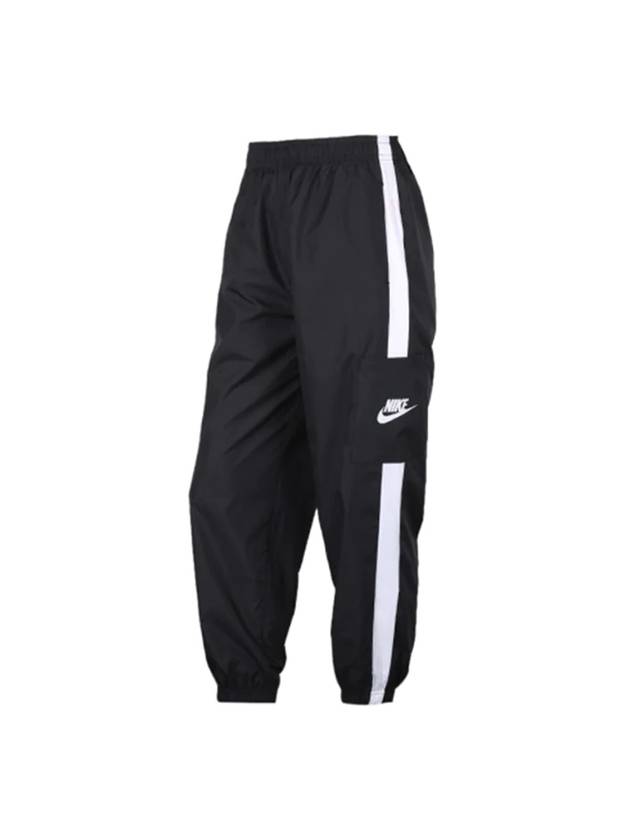 Women's Sportswear Woven Track Pants Black - NIKE - BALAAN 1