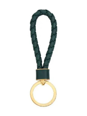 Intrecciato leather key ring holder - BOTTEGA VENETA - BALAAN 1