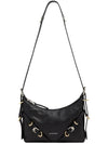 Voyou Small Leather Shoulder Bag Black - GIVENCHY - BALAAN 3